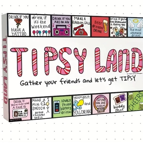 BRAND NEW BOX SEALED -TipsyLand Board Game/Drinking Game /Bachelorette Party - Picture 3 of 11